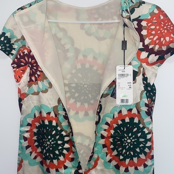 NEW Escada Kaleidoscope Kleid Silk Sheath Dress - Picture 6 of 9